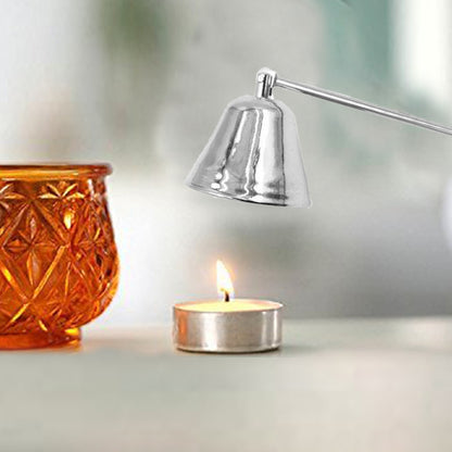 เทียนหน้ากากสีเงินโครเมียมสดใส เทียนดับ เทียนอโรมา อุปกรณ์เทียน, Candle Mask
