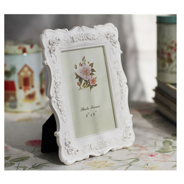 ตกแต่งบ้านสไตล์ Pastoral Rose แกะสลักกรอบรูปตกแต่ง, Carved Picture Frame
