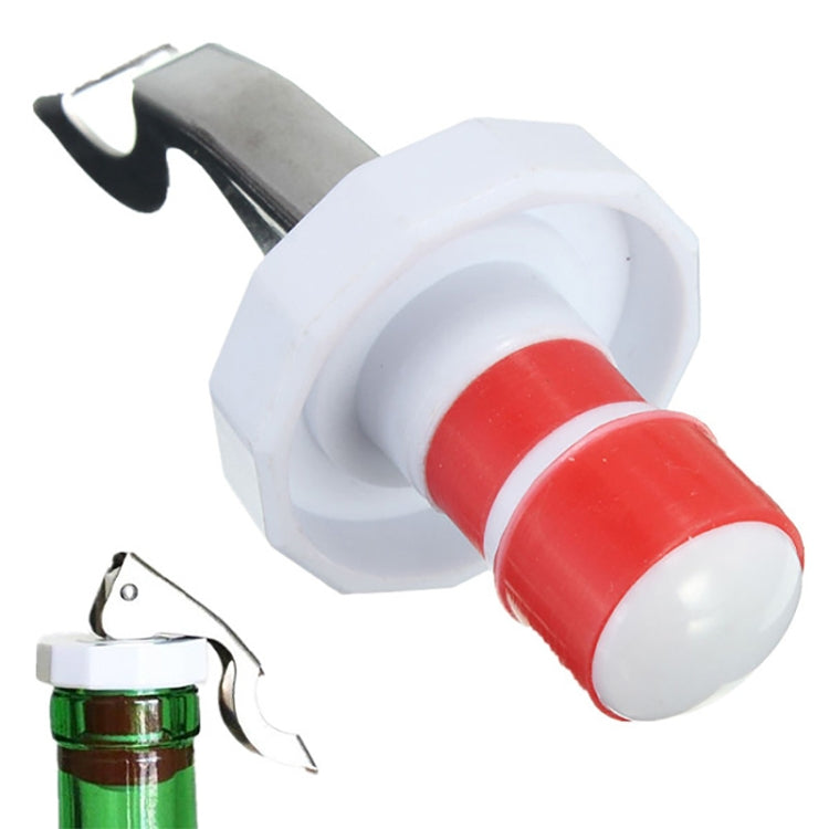5 ชิ้น Gadgets ครัวสแตนเลสซิลิโคนจุกไวน์ที่เปิดเบียร์, Wine Stopper Opener