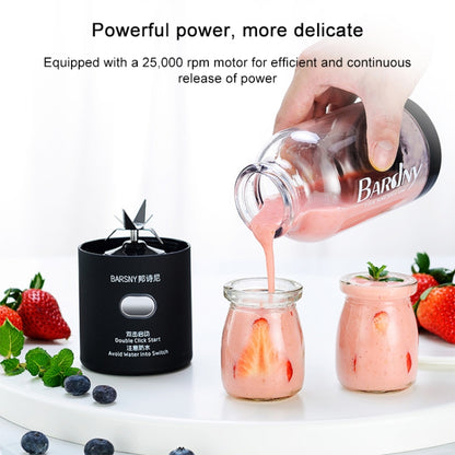 เครื่องคั้นน้ำผลไม้มัลติฟังก์ชั่น Rotatory Extractor Cup แบบพกพา USB ชาร์จคั้นน้ำผลไม้เครื่องปั่นพร้อมใบมีด 6 ใบ, Black, Pink, Blue