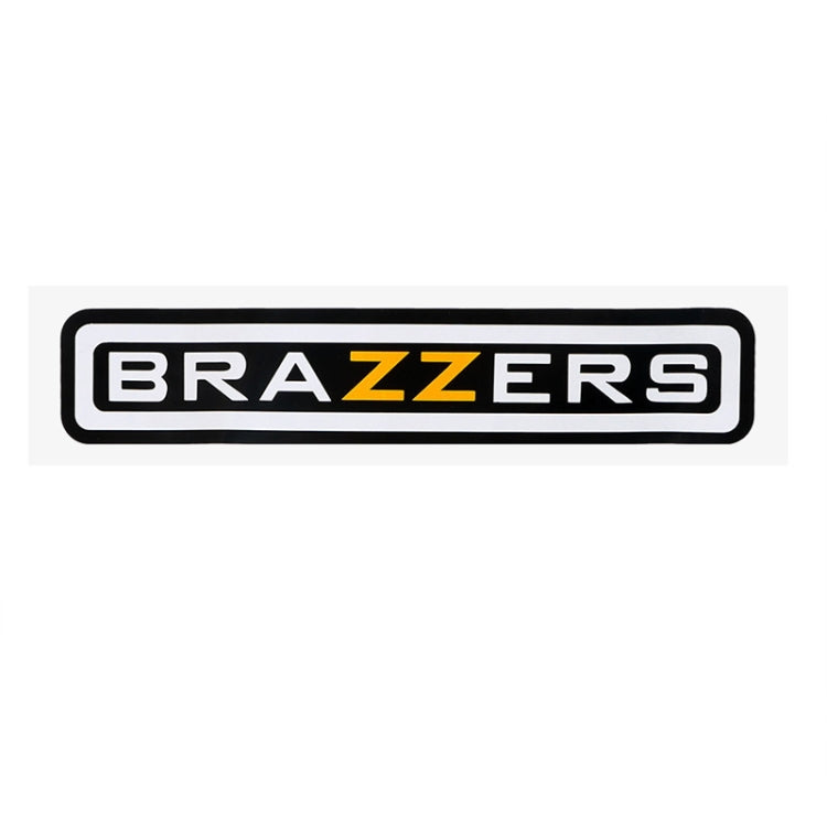 10 ชิ้น BRAZZERS สติ๊กเกอร์ติดรถยนต์สติ๊กเกอร์ติดรถยนต์สำหรับแต่งรถขนาด: 4.9x22.5 ซม., BRAZZERS