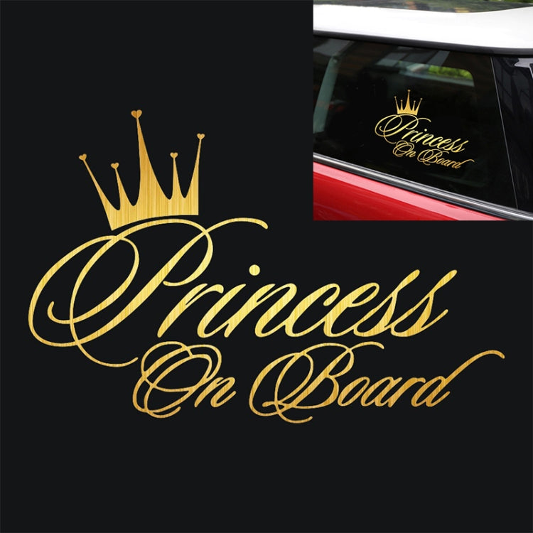 Princess Baby Pattern Car Decal สติ๊กเกอร์สะท้อนแสงเลเซอร์ไวนิลติดรถยนต์, ขนาด: 16.5x10.9 ซม