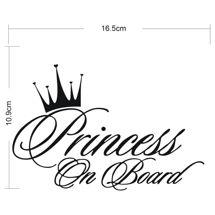 Princess Baby Pattern Car Decal สติ๊กเกอร์สะท้อนแสงเลเซอร์ไวนิลติดรถยนต์, ขนาด: 16.5x10.9 ซม