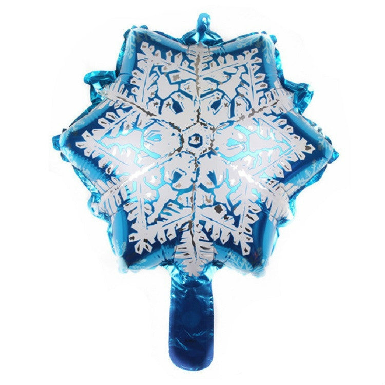 5 ชิ้นเกล็ดหิมะรูปวันหยุดตกแต่งอลูมิเนียมฟิล์มบอลลูน, 32×36cm Mini Snowflake, 29×40cm Mini Snowflake, 45×45cm Snowflake, 73×73cm Large Snowflake