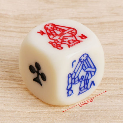 10 ชิ้นอะคริลิคแกะสลักรอบมุมโป๊กเกอร์ลูกเต๋าบาร์ครอบครัวเกม Props