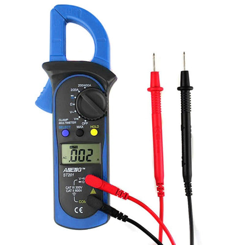 ANENG ST201 AC และ DC Digital Clamp Multimeter แรงดันไฟฟ้าและกระแสไฟฟ้าเครื่องมือวัดเครื่องทดสอบ