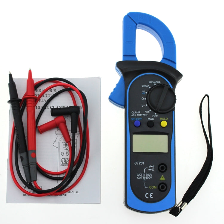 ANENG ST201 AC และ DC Digital Clamp Multimeter แรงดันไฟฟ้าและกระแสไฟฟ้าเครื่องมือวัดเครื่องทดสอบ