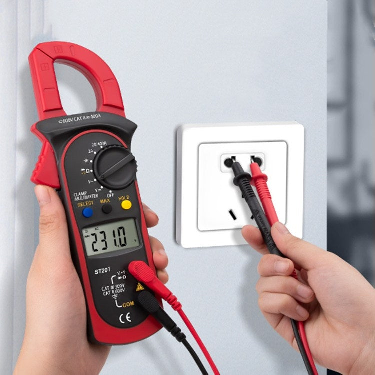 ANENG ST201 AC และ DC Digital Clamp Multimeter แรงดันไฟฟ้าและกระแสไฟฟ้าเครื่องมือวัดเครื่องทดสอบ