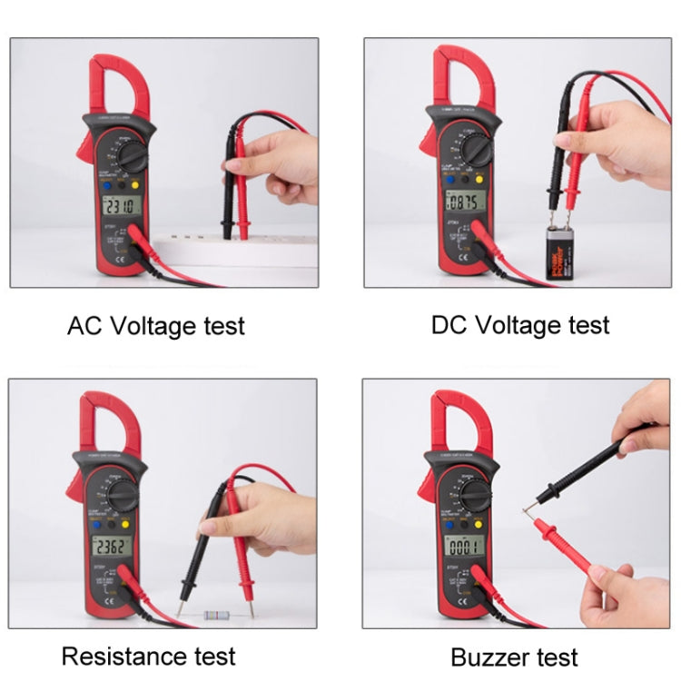 ANENG ST201 AC และ DC Digital Clamp Multimeter แรงดันไฟฟ้าและกระแสไฟฟ้าเครื่องมือวัดเครื่องทดสอบ