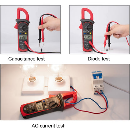 ANENG ST201 AC และ DC Digital Clamp Multimeter แรงดันไฟฟ้าและกระแสไฟฟ้าเครื่องมือวัดเครื่องทดสอบ