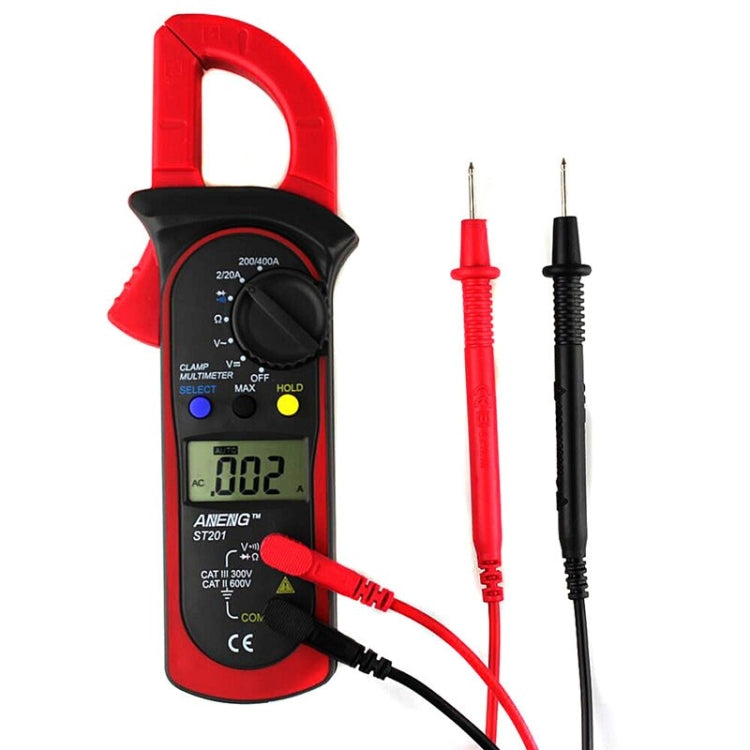ANENG ST201 AC และ DC Digital Clamp Multimeter แรงดันไฟฟ้าและกระแสไฟฟ้าเครื่องมือวัดเครื่องทดสอบ