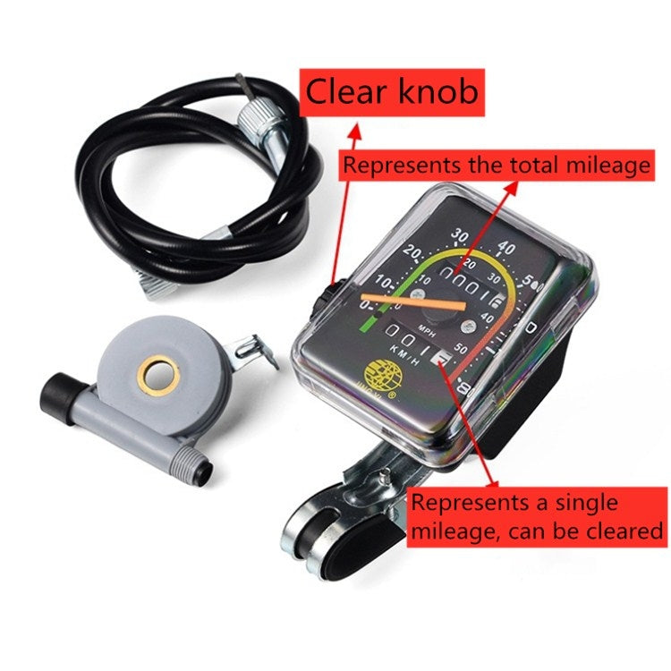 เครื่องวัดระยะทางกลสากลสำหรับรถสามล้อจักรยาน, Mechanical Odometer