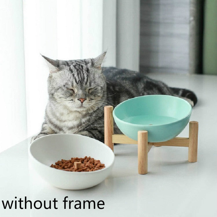ชามอาหารสุนัขแมวชามเซรามิคสำหรับสัตว์เลี้ยง, 15cm/300ml Bowl, 18cm/600ml Bowl
