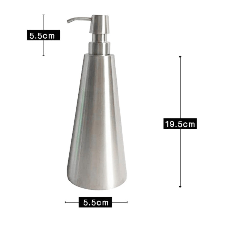 ขวดใส่สบู่เหลวสแตนเลสทรงกรวยขนาด 800 มล, 800ml