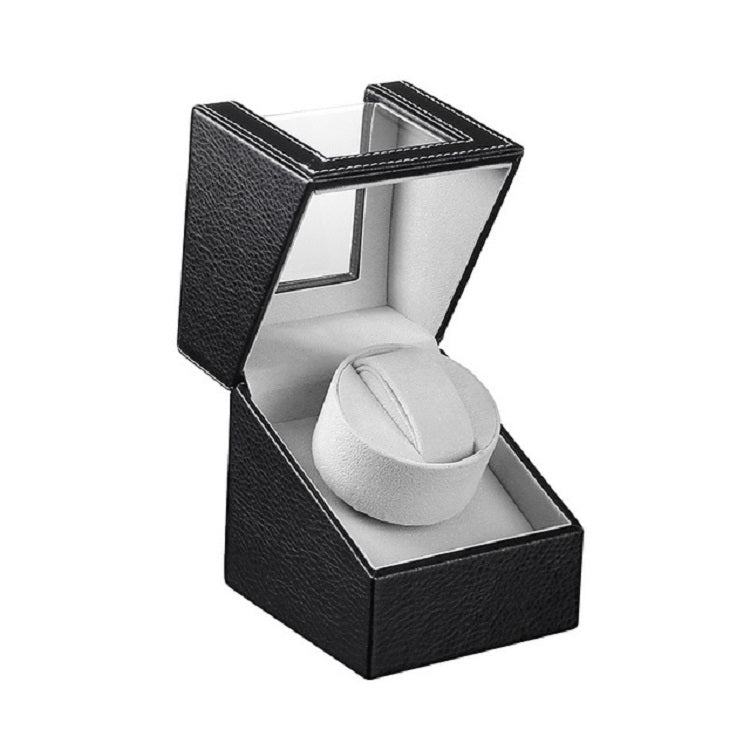 หนังกล่องนาฬิกาเดี่ยวมอเตอร์ไฟฟ้านาฬิกา Shaker นาฬิกาอัตโนมัติ Shaker,US Plug, Single, Black Leather, Single, Brown Leather
