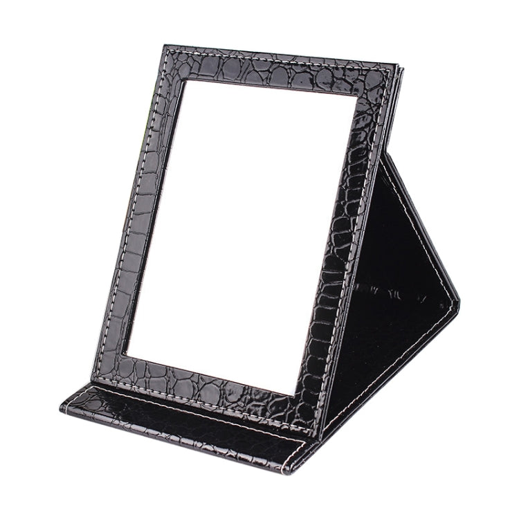 2 ชิ้นสแควร์ยืนหนังแต่งหน้ากระจกลายจระเข้กระจกเครื่องสำอางแบบพกพา, Black L 18x25.5x1.6CM, Black M15x20.5x1.6CM, Black S 12x17.5x1.6CM, Brown L 18x25.5x1.6CM, Brown M15x20.5x1.6CM, Brown S 12x17.5x1.6CM, Red L 18x25.5x1.6CM, Red M15x20.5x1.6CM          ...