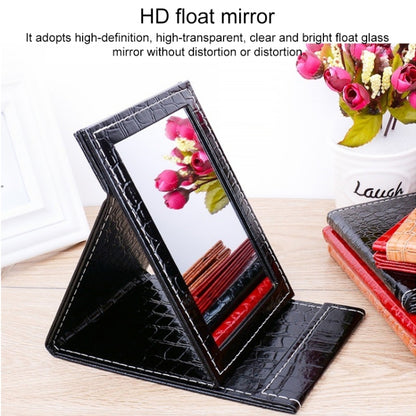2 ชิ้นสแควร์ยืนหนังแต่งหน้ากระจกลายจระเข้กระจกเครื่องสำอางแบบพกพา, Black L 18x25.5x1.6CM, Black M15x20.5x1.6CM, Black S 12x17.5x1.6CM, Brown L 18x25.5x1.6CM, Brown M15x20.5x1.6CM, Brown S 12x17.5x1.6CM, Red L 18x25.5x1.6CM, Red M15x20.5x1.6CM          ...