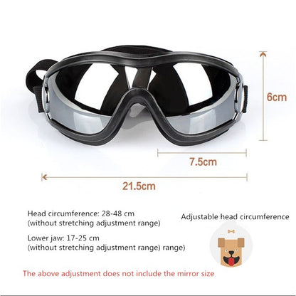 แว่นตาสัตว์เลี้ยง Big Dog Goggles กันน้ำกันลมครีมกันแดด UV Protection, Sunscreen UV Glasses