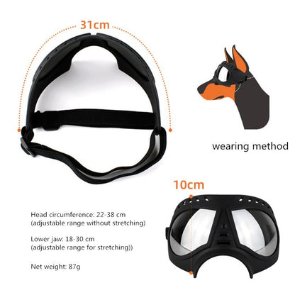 หน้ากากสัตว์เลี้ยงแว่นตากันน้ำและ Snowproof กรอบแว่นตาสุนัขอุปกรณ์แว่นตากันแดด