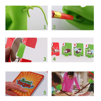 อุปกรณ์ประกอบฉากหากินจิ้งจกลิ้นฉกกีฬาแบบโต้ตอบเกมกระดานของเล่น, Tricky Props Lizard Tongue