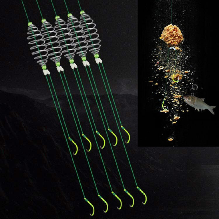 15 ชิ้น / 3 ชุดควั่นคู่ เบ็ด Anti-winding เงินปลาคาร์พประมงกลุ่มฤดูใบไม้ผลิเบ็ดตกปลา, 8, 9, 10, 11, 12, 13