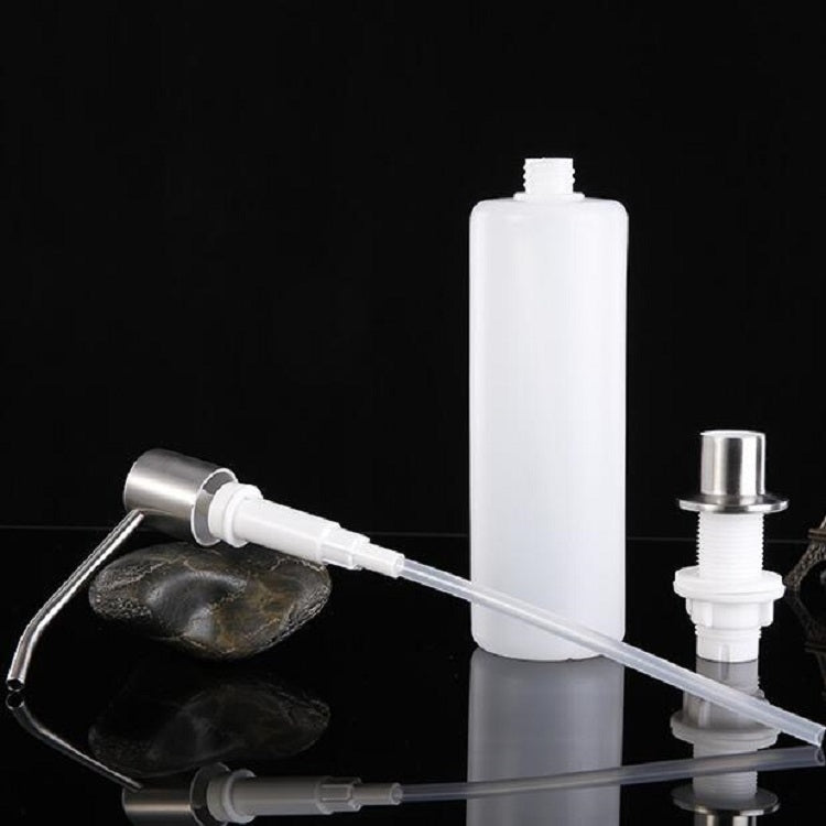 2 ชิ้นสแตนเลสตู้ทำสบู่อ่างล้างจาน Sishwashing ขวดสบู่เหลวมือ, Sink Soap Dispenser Bottle
