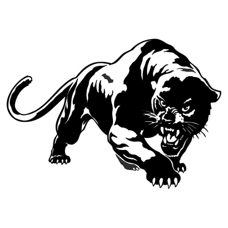 20 ชิ้น Wild Panther ตัวรถรูปลอกสติ๊กเกอร์ติดรถยนต์ของตกแต่งรถจักรยานยนต์ขนาด: 19x12 ซม, Wild Panther