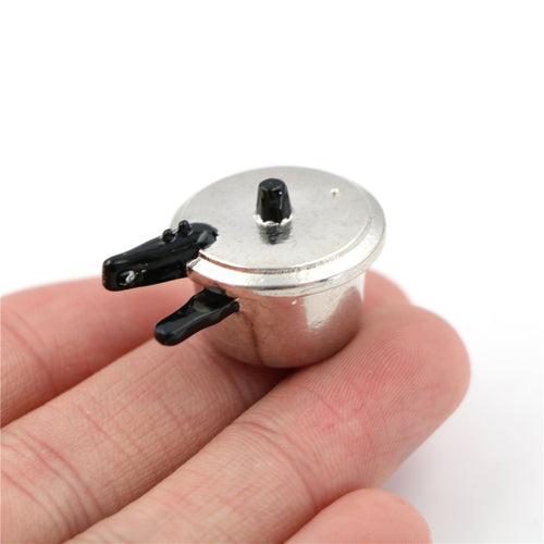 ตุ๊กตา House Mini Kitchen หม้อหุงข้าวเครื่องมือทำอาหารของเล่นเพื่อการศึกษาเด็ก, Pressure Cooker