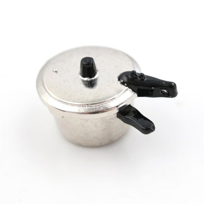 ตุ๊กตา House Mini Kitchen หม้อหุงข้าวเครื่องมือทำอาหารของเล่นเพื่อการศึกษาเด็ก, Pressure Cooker