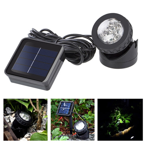 สปอตไลต์พลังงานแสงอาทิตย์กลางแจ้งสระว่ายน้ำไฟสวนภูมิทัศน์ไฟ LED พลังงานแสงอาทิตย์ IP65 แบบใช้คู่