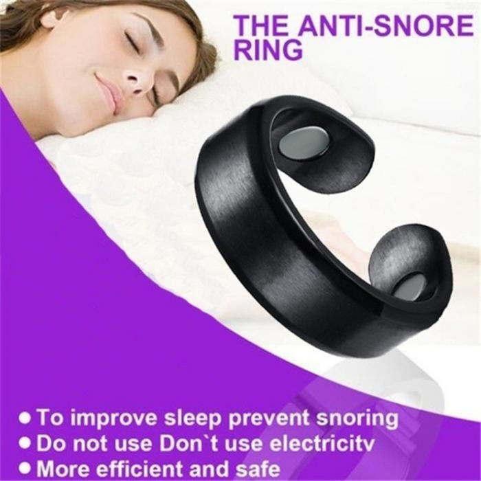 Acupressure Anti Snore Ring Treatment นวดกดจุด Anti Snoring Apnea Sleeping Device