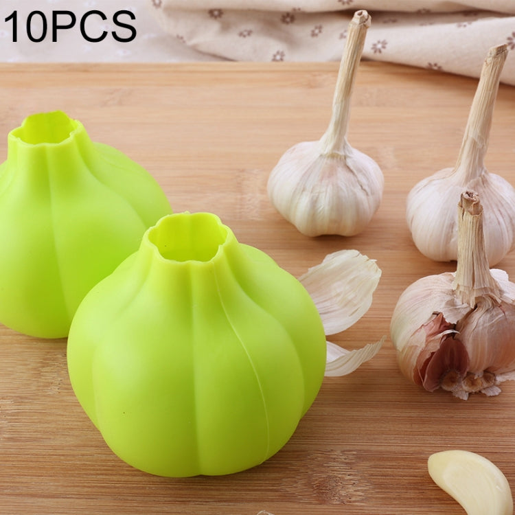 10 ชิ้นกระเทียมปอกซิลิโคนปอกครัวสร้างสรรค์เครื่องมือ, Garlic Peeler