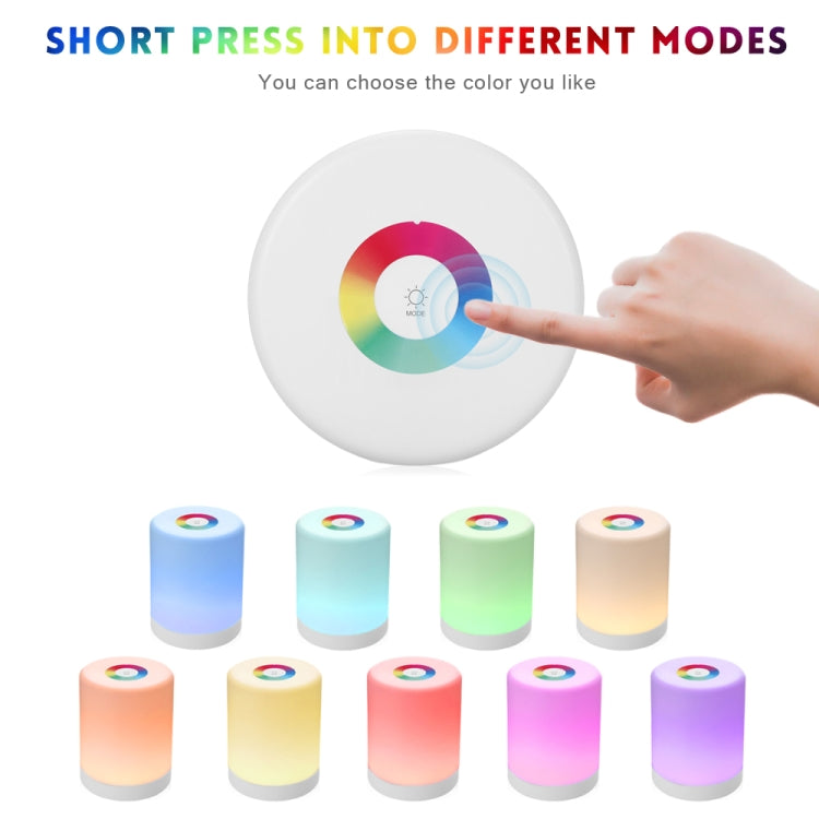 LED Touch Control Induction Dimmer โคมไฟสมาร์ทหรี่แสงได้ RGB เปลี่ยนสีข้างเตียง Night Light