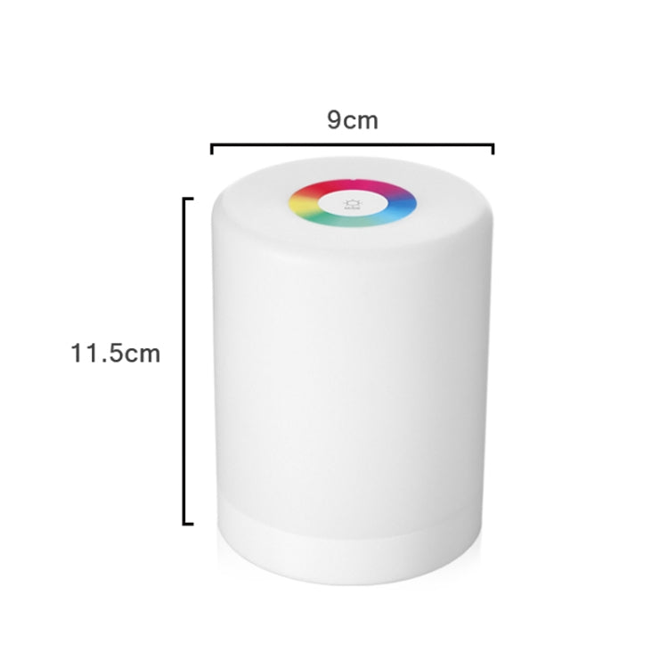 LED Touch Control Induction Dimmer โคมไฟสมาร์ทหรี่แสงได้ RGB เปลี่ยนสีข้างเตียง Night Light