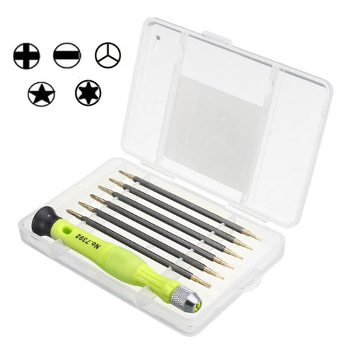 7 in 1 แบบพกพาไขควงชุด Chrome Vanadium Alloy Steel Professional ซ่อมเครื่องมือชุด, 7 in 1 Alloy