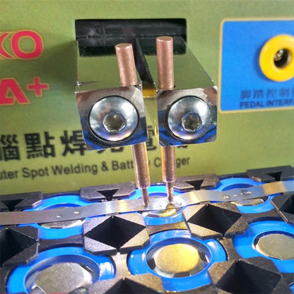 SUKKO LED Pulse Battery Spot Welder + Spot Welding Machine ไมโครคอมพิวเตอร์ เชื่อมไมโคร พร้อมไฟ LED+แคลมป์แบตเตอรี่, ปลั๊ก EU 220V