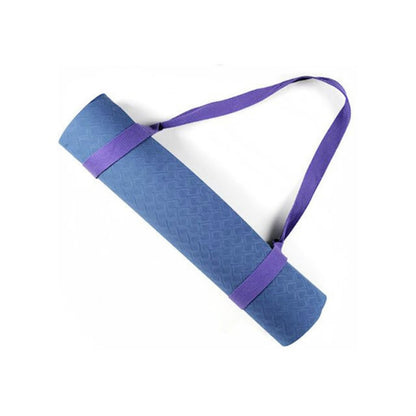 เชือกฝ้ายสายรัดเสื่อโยคะสายรัดมัลติฟังก์ชั่น, Sky Blue, Navy, Dark Gray, Light Gray, Light Purple