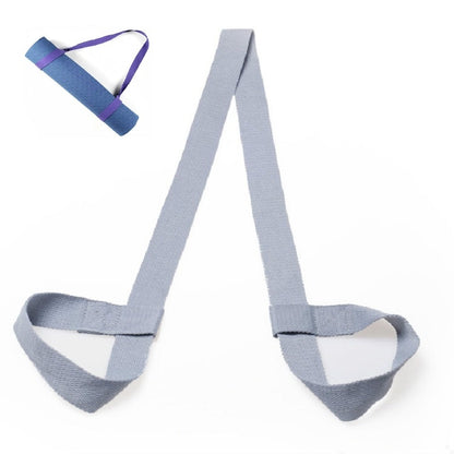 เชือกฝ้ายสายรัดเสื่อโยคะสายรัดมัลติฟังก์ชั่น, Sky Blue, Navy, Dark Gray, Light Gray, Light Purple