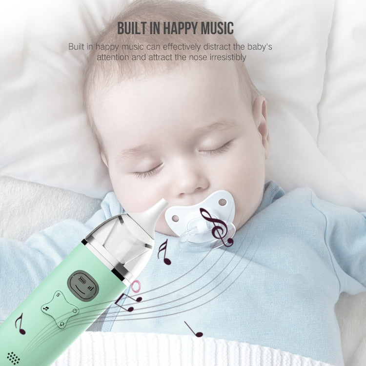 Music เครื่องช่วยหายใจทางจมูกเด็ก เครื่องทำความสะอาดน้ำมูกไฟฟ้าสำหรับทารกแรกเกิด