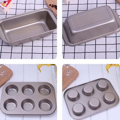 5 in 1 เค้กแม่พิมพ์พิซซ่า Bakeware Home Pastry บิสกิตขนมปังเบเกอรี่ชุดเครื่องมือ, 5 in 1
