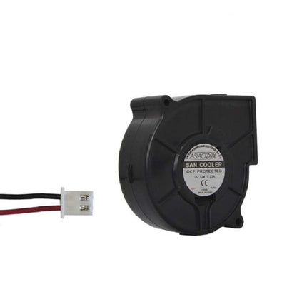 ASIACOOL พัดลมโบลเวอร์ Silent Turbo, 5015 12V, 7530 12V, 9733 12V