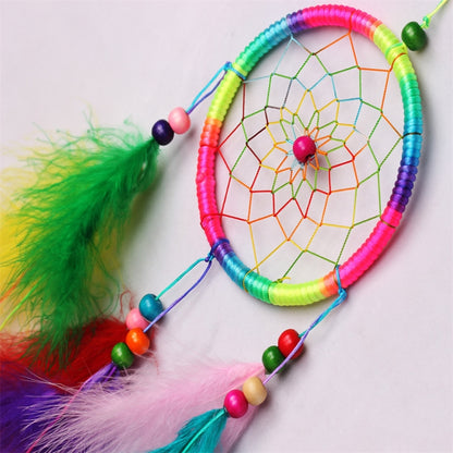 เครื่องประดับตกแต่งบ้านที่เรียบง่ายสร้างสรรค์ Dream Catcher จี้รถ