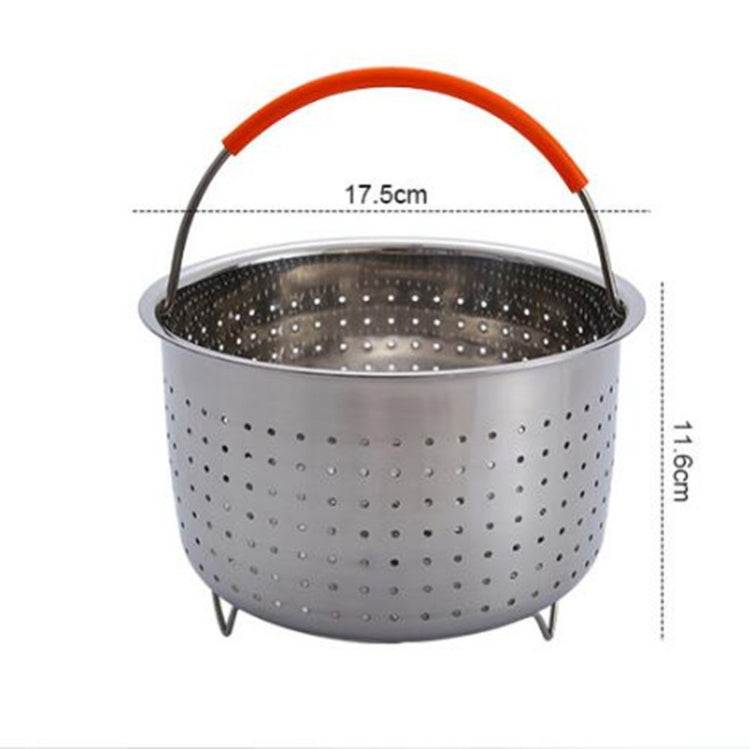 สแตนเลสตะกร้านึ่ง Plug-in ซิลิโคนหม้อความดัน Steamer Kitchen Cooker อุปกรณ์เสริม, 3 Quarts, 6 Quarts, 8 Quarts