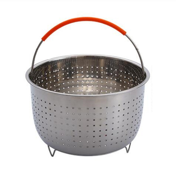 สแตนเลสตะกร้านึ่ง Plug-in ซิลิโคนหม้อความดัน Steamer Kitchen Cooker อุปกรณ์เสริม, 3 Quarts, 6 Quarts, 8 Quarts