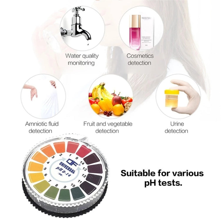 5 เมตร 0-14 PH Test กระดาษอัลคาไลน์ตัวบ่งชี้กรดกระดาษสำหรับน้ำปัสสาวะน้ำลาย Litmus การทดสอบวัดทางเทคนิคชุด
