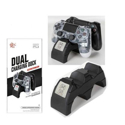 สำหรับ Playstation 4 /PS4 pro /PS4 Slim Wireless Controller ไฟ LED Charger Double Handle Dual USB ชาร์จแท่นวางขาตั้ง, For PS4 pro /PS4 Slim
