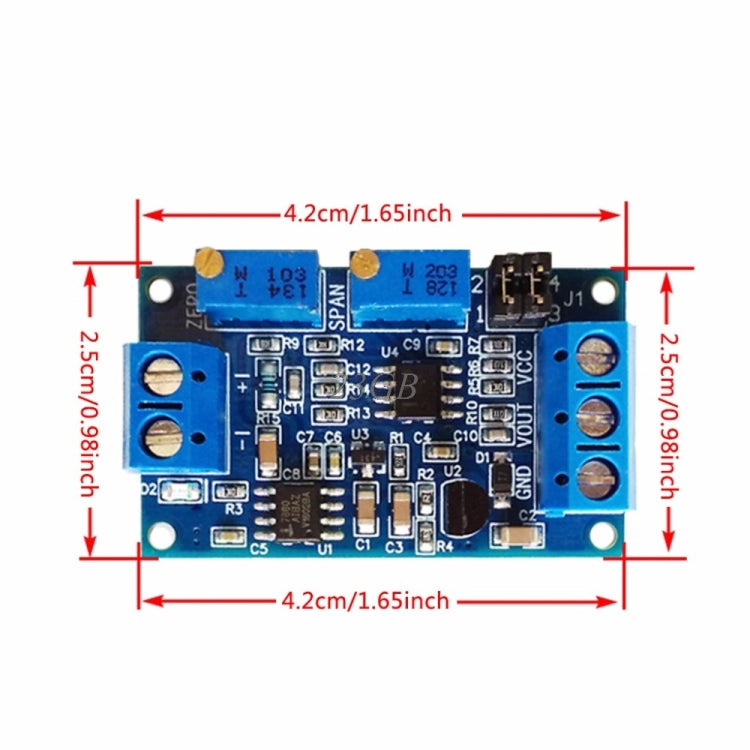 ปัจจุบันแรงดันไฟฟ้าโมดูล 0 / 4-20mA ถึง 0-3.3V5V10V แรงดันไฟฟ้าเครื่องส่งสัญญาณสัญญาณ Conversion Conditioning อะแดปเตอร์, 0 / 4-20mA to 0-3.3V5V10V