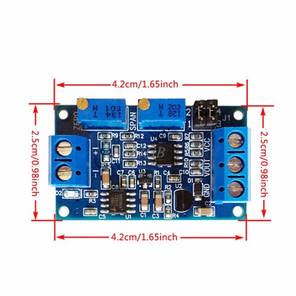 ปัจจุบันแรงดันไฟฟ้าโมดูล 0 / 4-20mA ถึง 0-3.3V5V10V แรงดันไฟฟ้าเครื่องส่งสัญญาณสัญญาณ Conversion Conditioning อะแดปเตอร์, 0 / 4-20mA to 0-3.3V5V10V