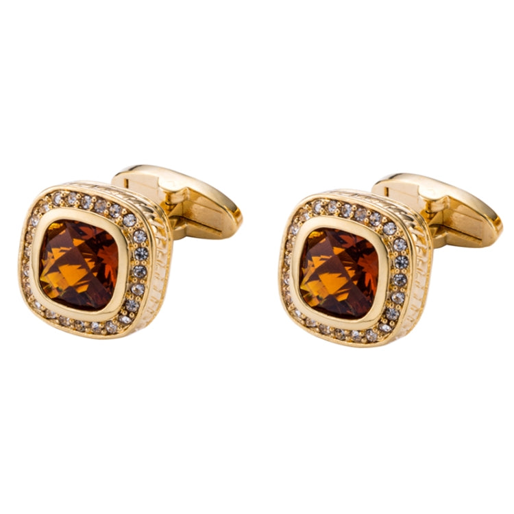 กระดุมข้อมือ Rhinestone ชุบทองแฟชั่น