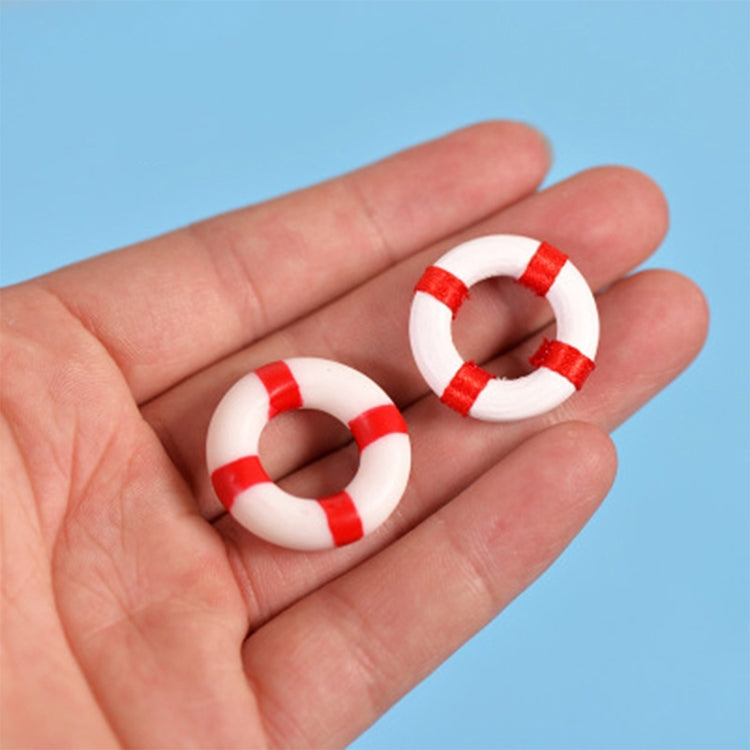 2 PCS Mini Lifebuoy Beach Seaside รุ่นวัสดุ